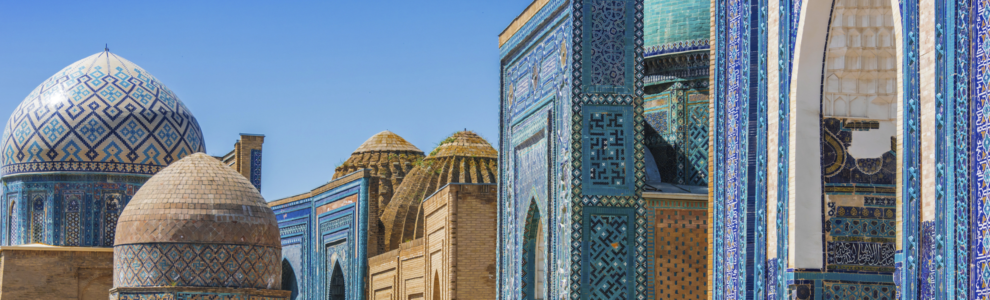 Shah-i-Zinda, a necropolis in Samarkand, Uzbekistan