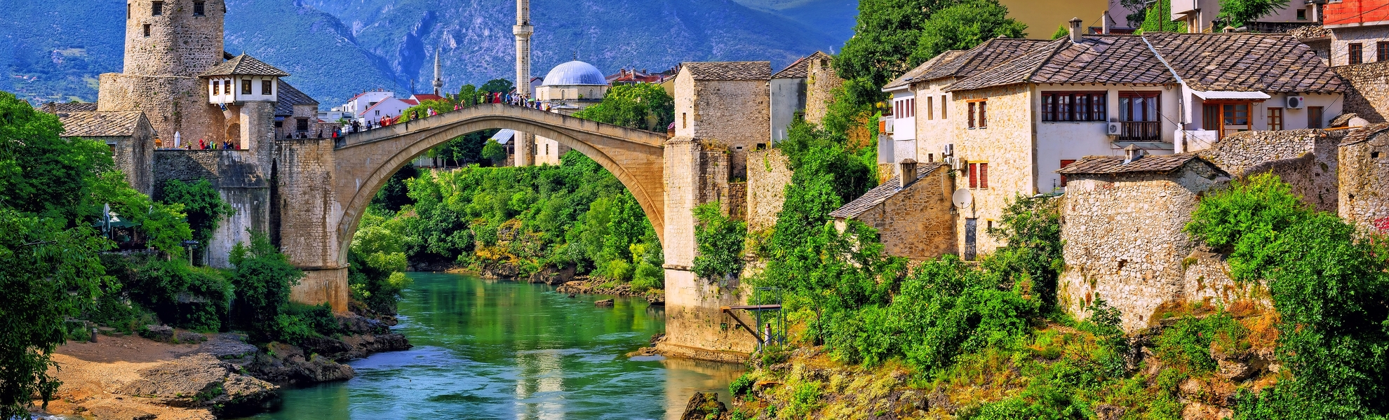 Alte Brücke Stari Most in Mostar, Bosnien und Herzegowina