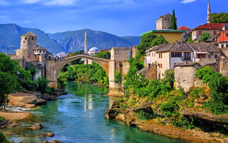 Alte Brücke Stari Most in Mostar, Bosnien und Herzegowina